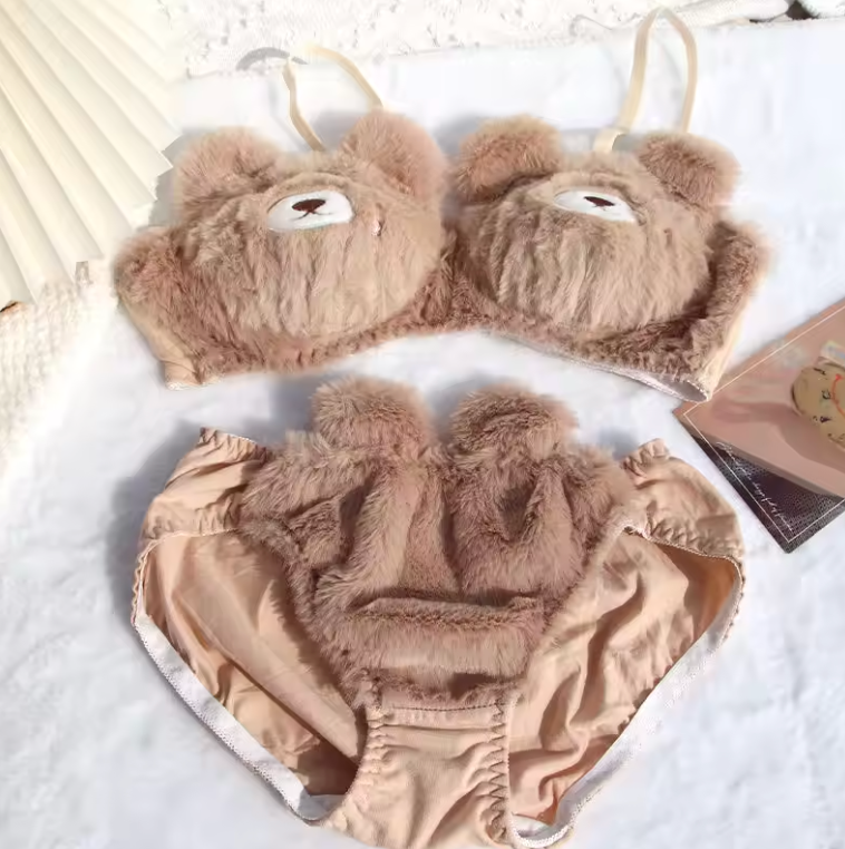 Plushé Duo – 2 Piece Plushy Lingerie Set