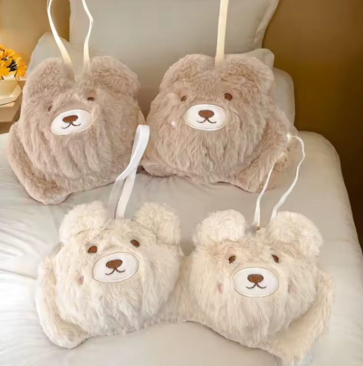 Plushé Cloudbear – 2 Piece Plushy Lingerie Set (White)
