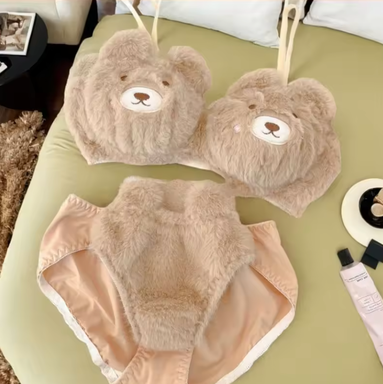 Plushé Duo – 2 Piece Plushy Lingerie Set